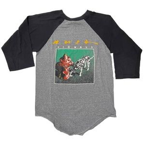 Vintage 80s RUSH New World Tour Signals Concert Raglan Jersey T-Shirt